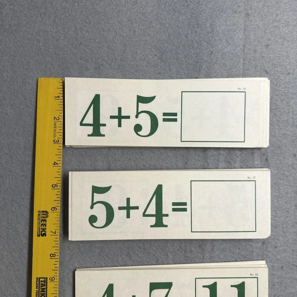 KENWORTHY Self-Teaching Multiplication  Flash Cards #2131 Vertical Equation VTG